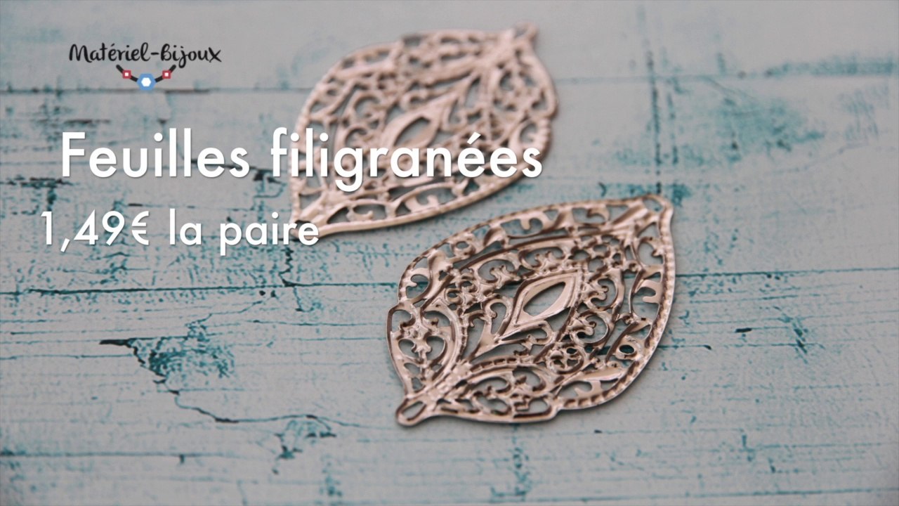 Feuilles filigranées et nouveautés #20 de matériel bijoux