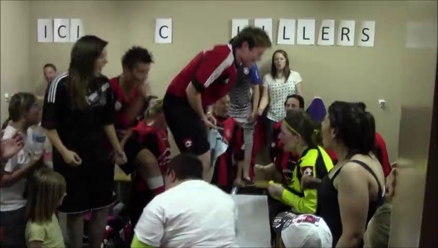 FC Lillers-Gonfreville : vestiaires après match (mai 2014)