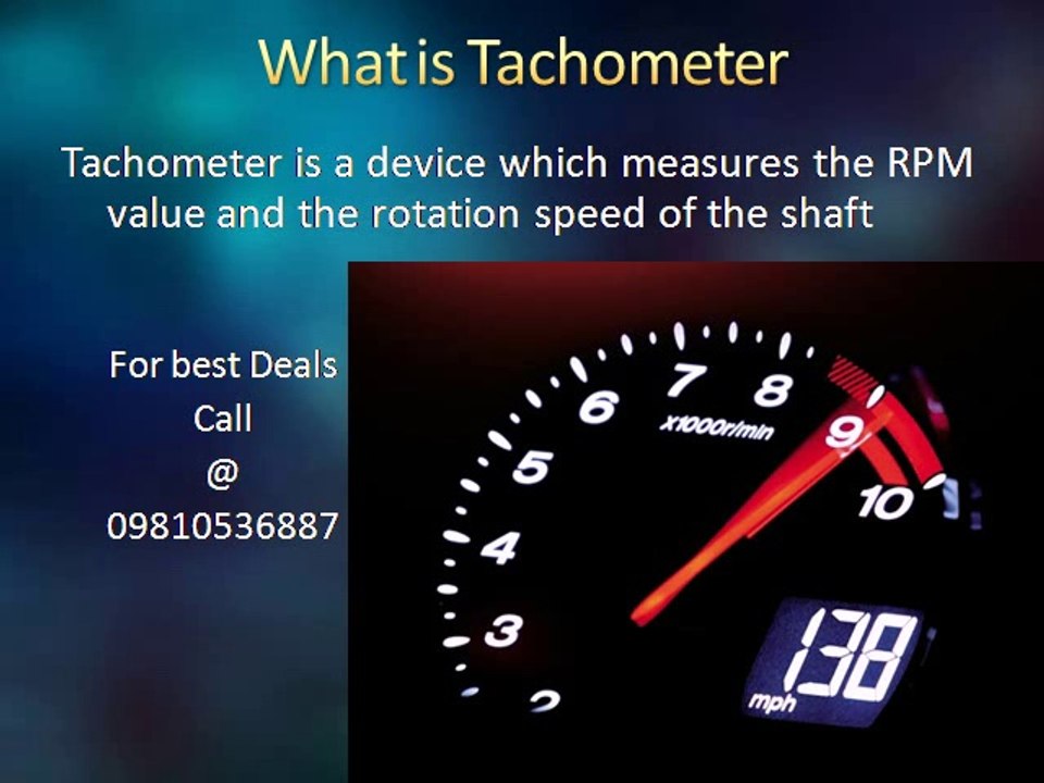 Explicit Tachometer