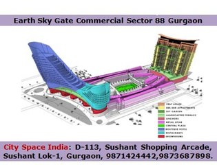 Earth Sky Gate Gurgaon//@9873687898@///Sector 88 office space