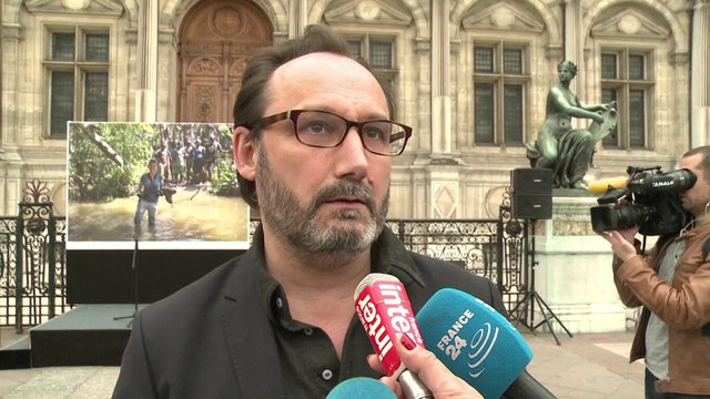 L'hommage à la journaliste Camille Lepage à Paris