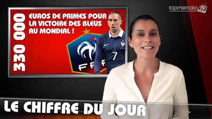 Le chiffre du jour : 330 000 euros de primes pour les Bleus en cas de victoire au Mondial !