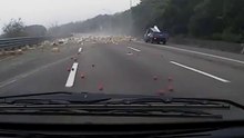 Frame truck explosion