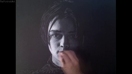Drawing Arya from Game of Thrones - Timelapse Art Video