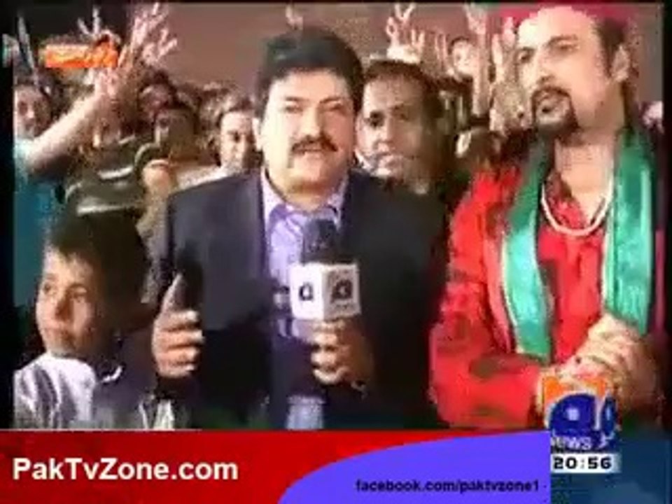 Hamid Mir Program For Imran Khan When He Fell Down From Lifter
