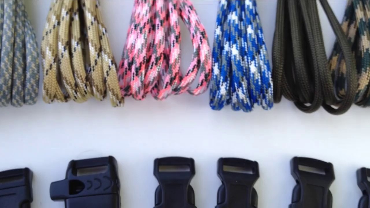 USA Paracord Bracelet Kit Learn How to make a paracord bracelet with USA paracord Product review