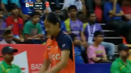 Thomas Uber Cup 2014: Porntip VS Sindhu Set1
