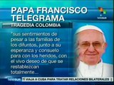Papa Francisco ora por los niños que murieron calcinados en Colombia