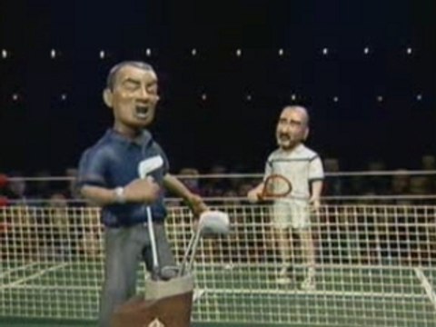 CELEBRITY DEATHMATCH Woods vs Agassi
