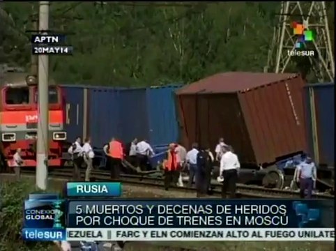 Descarrila tren de carga y mata a pasajeros de otro que iba a Moldavia