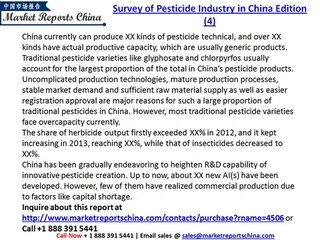 China Pesticide Market Overview & Future outlook