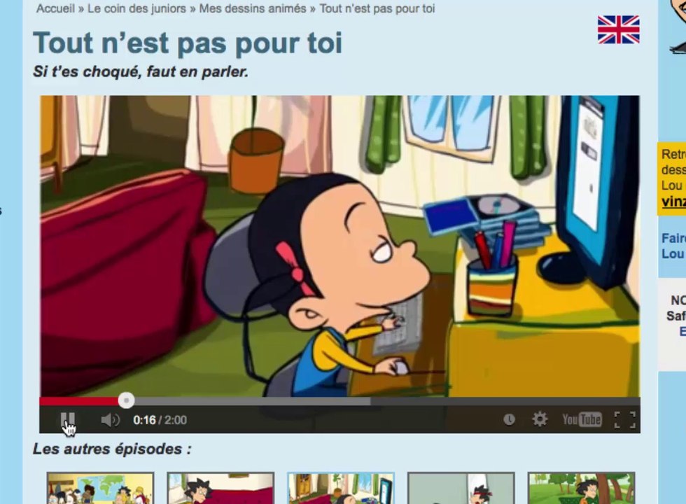 Découvrir la ressource Vinz et Lou sur Internet