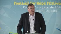 Valcke FIFA use football to make world a better place