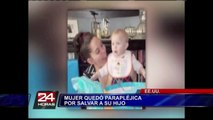 EEUU: madre queda paralitica por saltar de edificio para salvar hijo