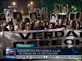 Uruguay: "marcha del silencio" en memoria de víctimas de la dictadura