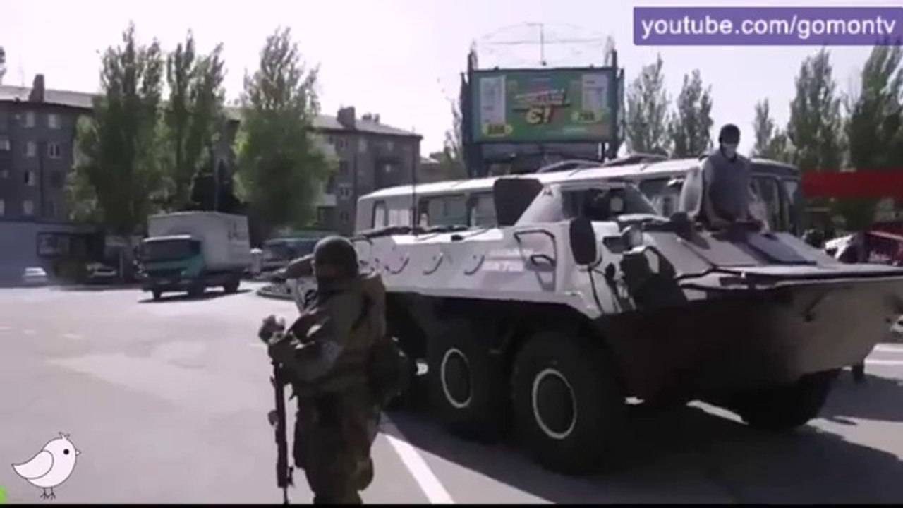 Anti-nazi troops in Donetsk - Battalions Vostok
