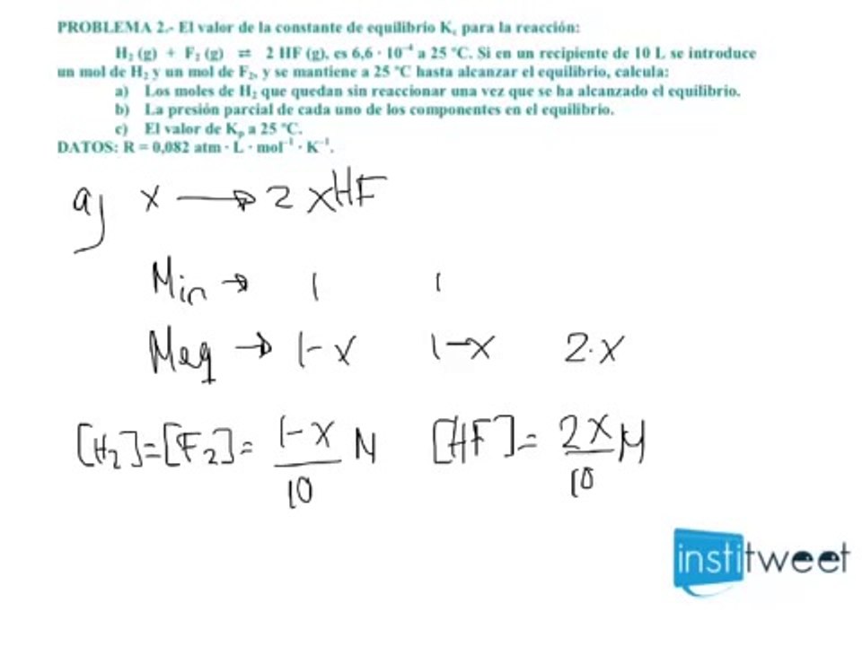 Selectividad Química Madrid 2013 Calcular número de moles