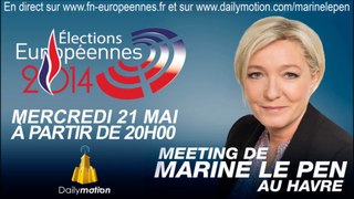Marine le Pen en meeting au Havre mercredi 21 mai à partir de 20h