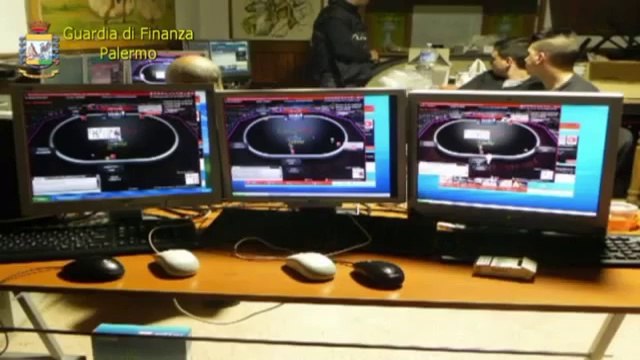 Bagheria (PA) - La Guardia di Finanza scopre maxi bisca clandestina (20.05.14)