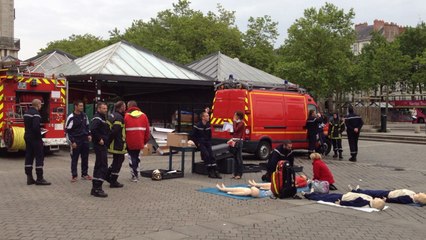 Pompiers nantais : sensibilisation et revendication