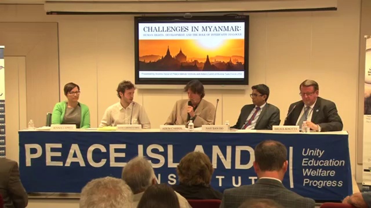 اليكس كارينغ لوبل - التحديات في ميانمار: حقوق الإنسان ودور حوار الأديان-Alex Caring Lobel - Challenges in Myanmar_ Human Rights and the Role of Interfaith Dialogue
