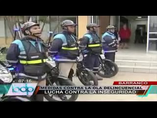 Municipio de Barranco implementó medidas contra la delincuencia