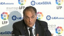Tebas (LFP) ve posibilidades al Atlético Madrid