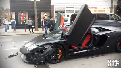 Lamborghini Aventador Crash in London