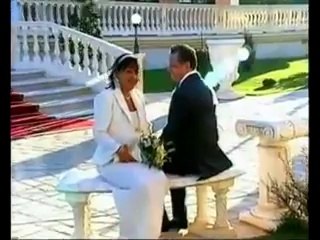 10 09 2004: Attilio e Cecilia sposi (Matrimonio di Attilio Folliero e Cecilia Laya nel Castello Svevo-Angioino di Lucera)