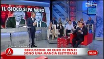 Berlusconi: 80 euro di Renzi mancia elettorale