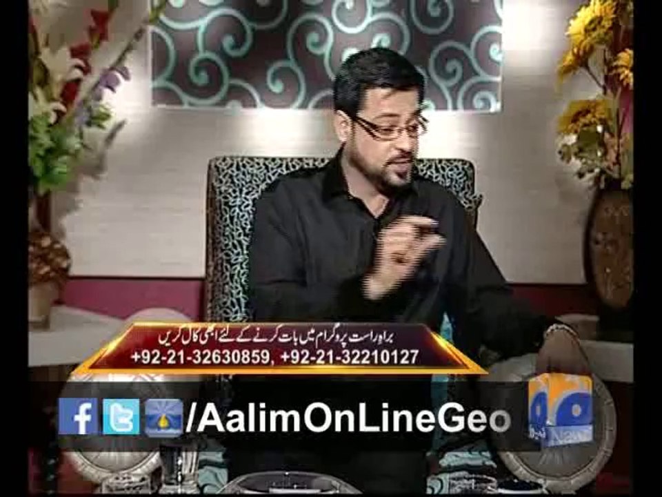 #AalimOnLine Ep# 58 by @AamirLiaquat 21-5-2014 only on #Geo