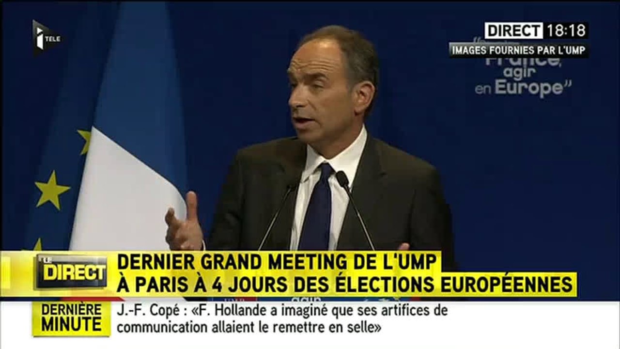 Copé confond élections européennes et présidentielles