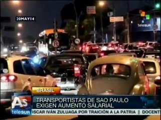 Policías y choferes brasileños exigen aumento salarial
