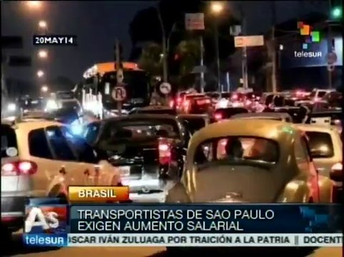 Policías y choferes brasileños exigen aumento salarial