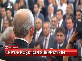 Cumhuriyet Halk Partisinde Köşk için sürpriz isim