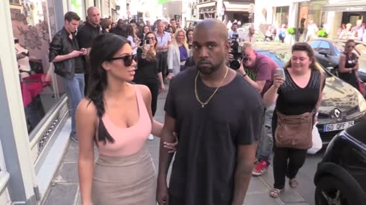 Kanye West Protects Kim Kardashian From Questions Prior to Lavish Wedding