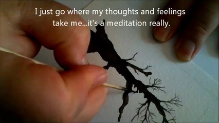 How I Draw Sumi-e Trees - "Tree Spirits"