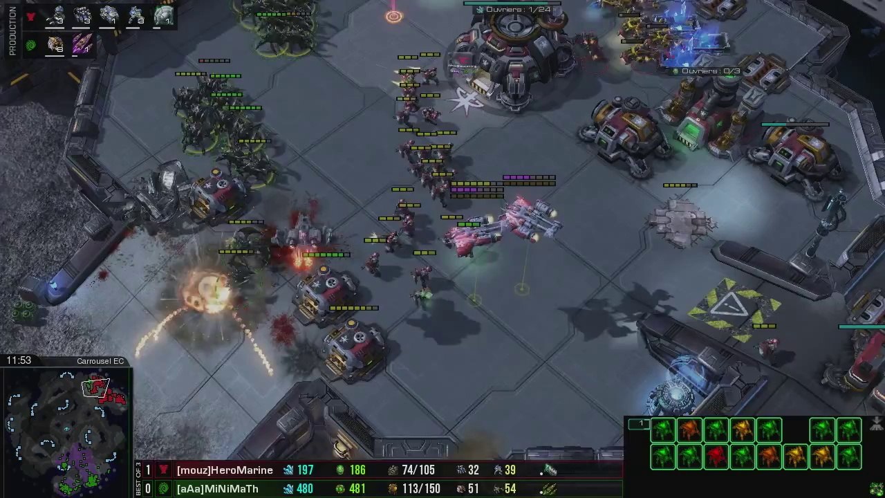 [S09E01] UnderDogs du 19/05/2014 - Showmatch - MiNiMaTh vs HeroMarine - Map 2