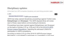 UEFA, Es-Es ve Sivasspor'la İlgili Soruşturma Başlattı