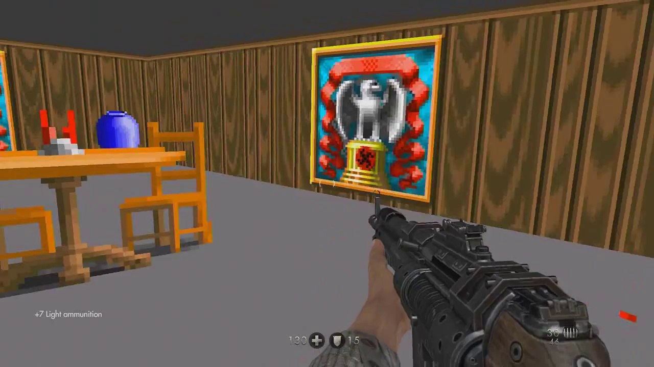 Wolfenstein The New Order - Wolfenstein 3D Easter Egg