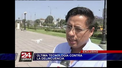 Plantean usar drones en el Perú para identificar a los delincuentes