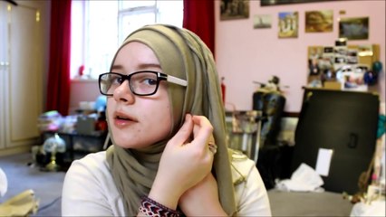 Simple Hijab tutorial - great for glasses