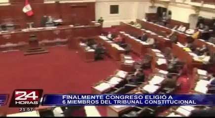 Congreso destacó elección de nuevos miembros del Tribunal Constitucional