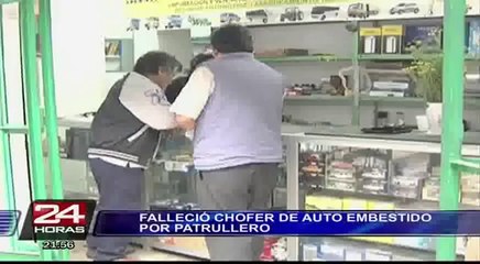 Policía que manejaba patrullero en accidente ya está a disposición de Fiscalía