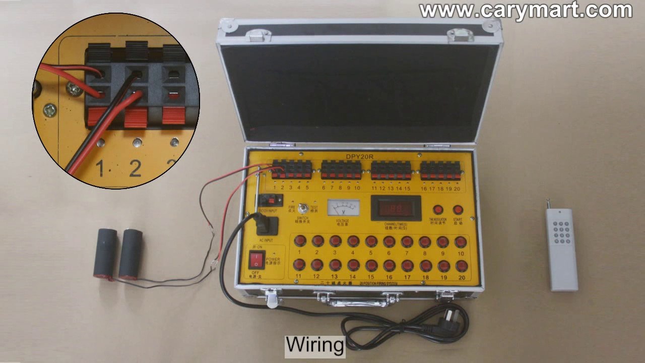 20 Channel 500m Remote Control Firework Ignitor System Ignites Fireworks