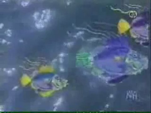Classic Sesame Street animation - Three fish