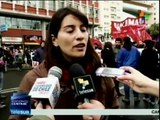 Estudiantes chilenos se movilizaron durante primer informe de Bachelet