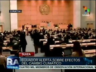 Asamblea Mundial de la Salud aborda efectos del cambio climático