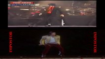 #MJFam Hologram (Virtual figure) of the impersonator side-stepping in opposite direction than Michael Jackson (ZOOM)