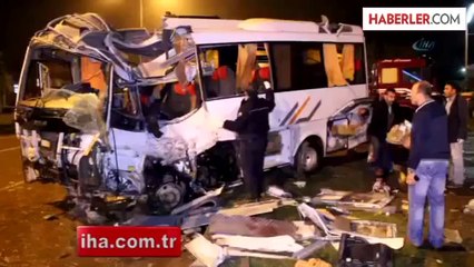 Cenazeden Dönen Otobüs Kaza Yaptı: 4ölü, 16 Yaralı